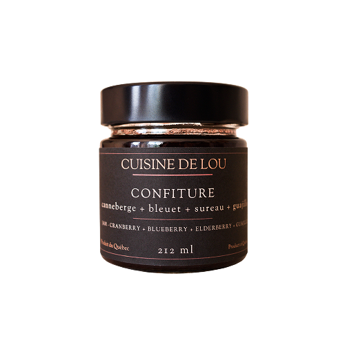 Cuisine de Lou - Cranberry, blueberry, elderberry and guajillo jam