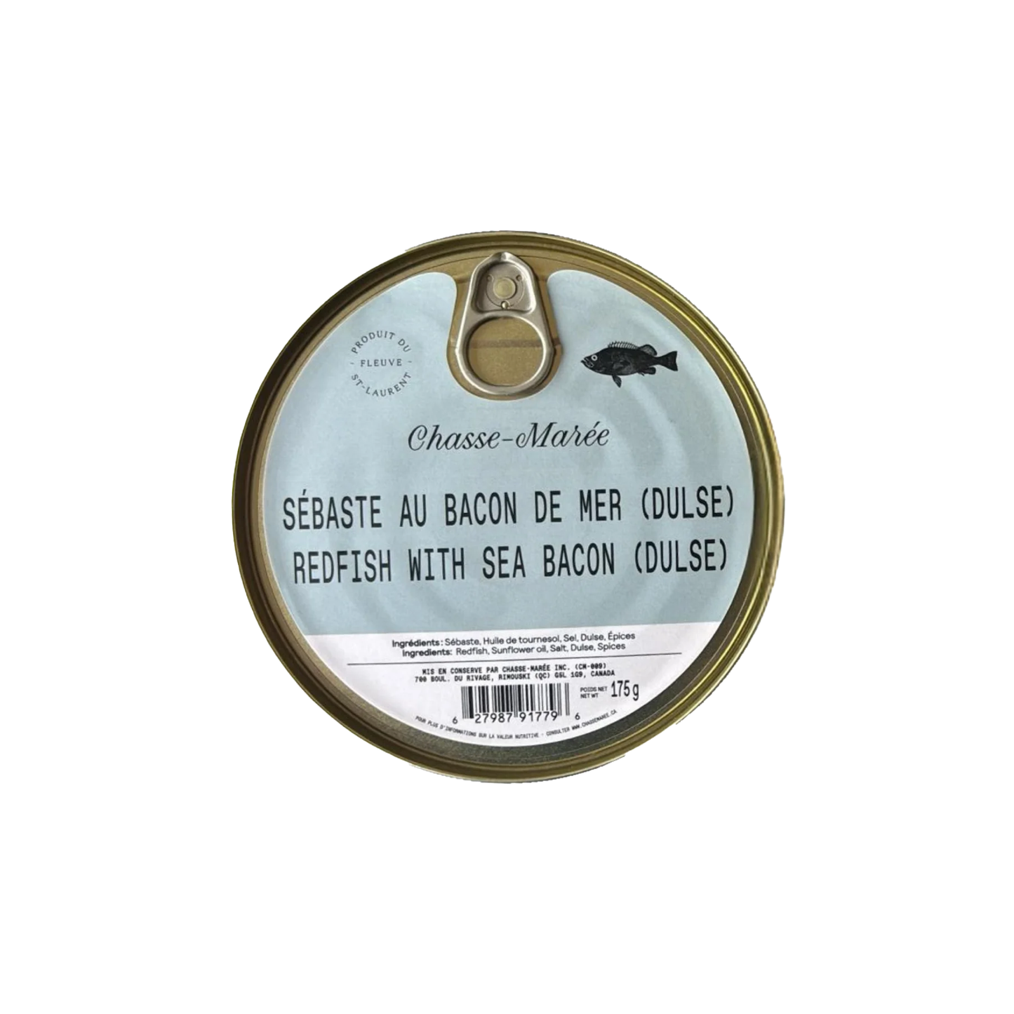 Redfish with Sea Bacon