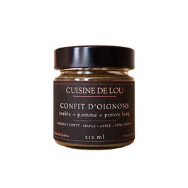 Cuisine de Lou - Onion confit, maple, apple, long pepper