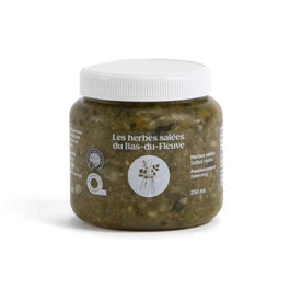 Wet salted herbs