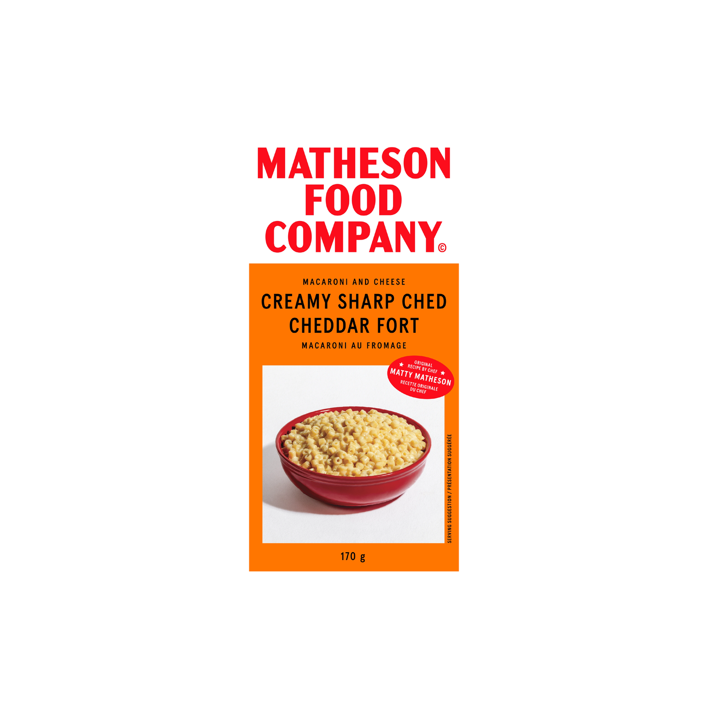 Matheson Food Company Macaroni and Cheese Creamy Sharp Cheddar
