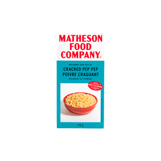 Matheson Food Company Macaroni and Cheese Cracked Pep Pep