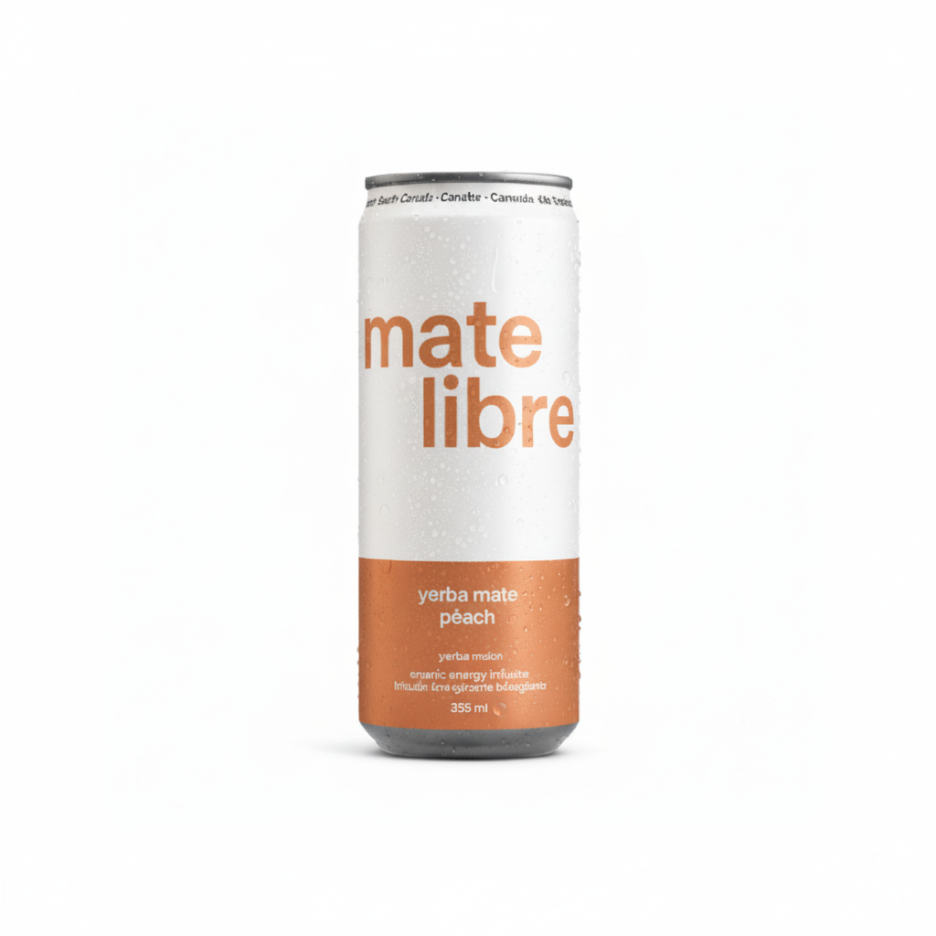 Mate Libre Peach - White Background