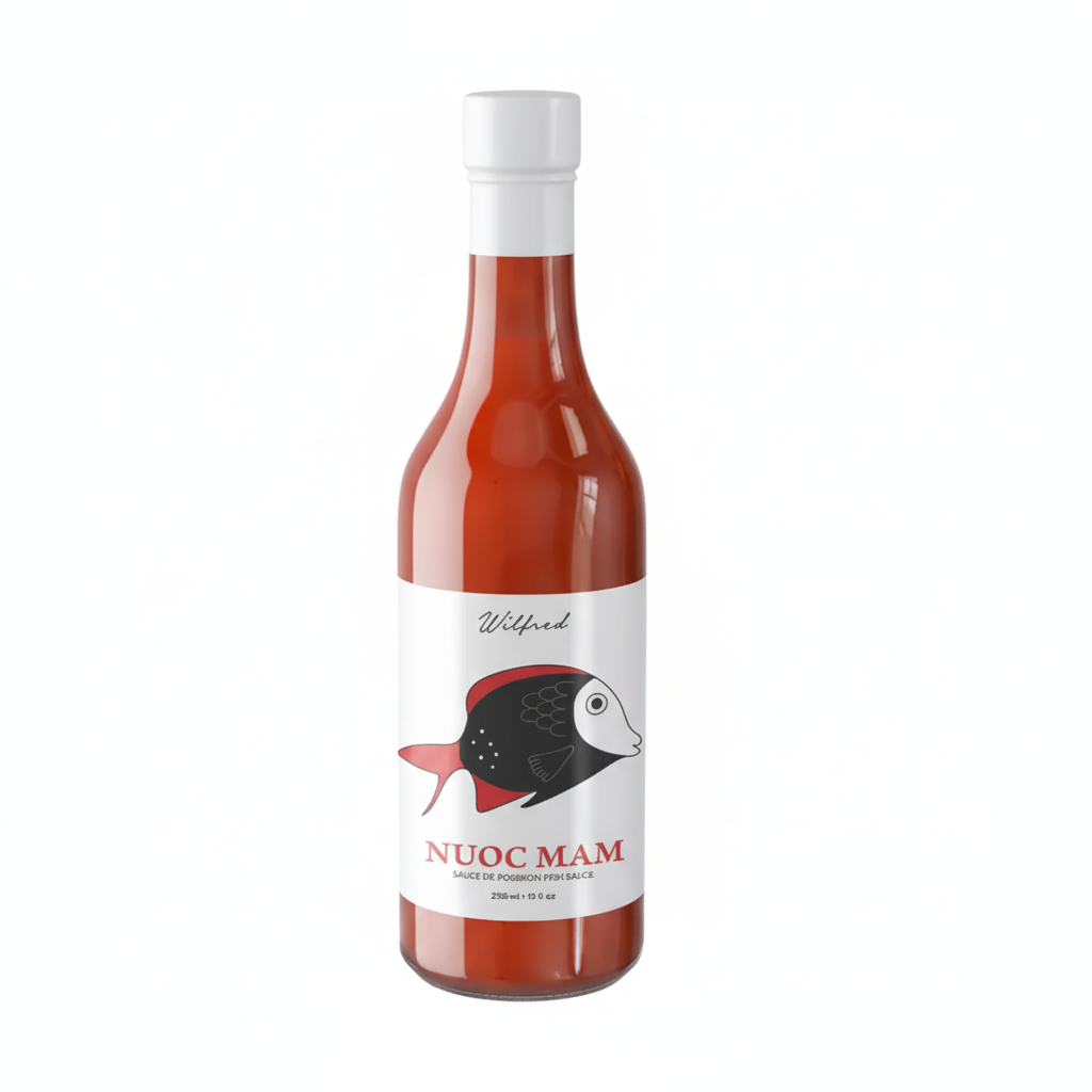 Nuoc Mam Fish Sauce - Pure White Background